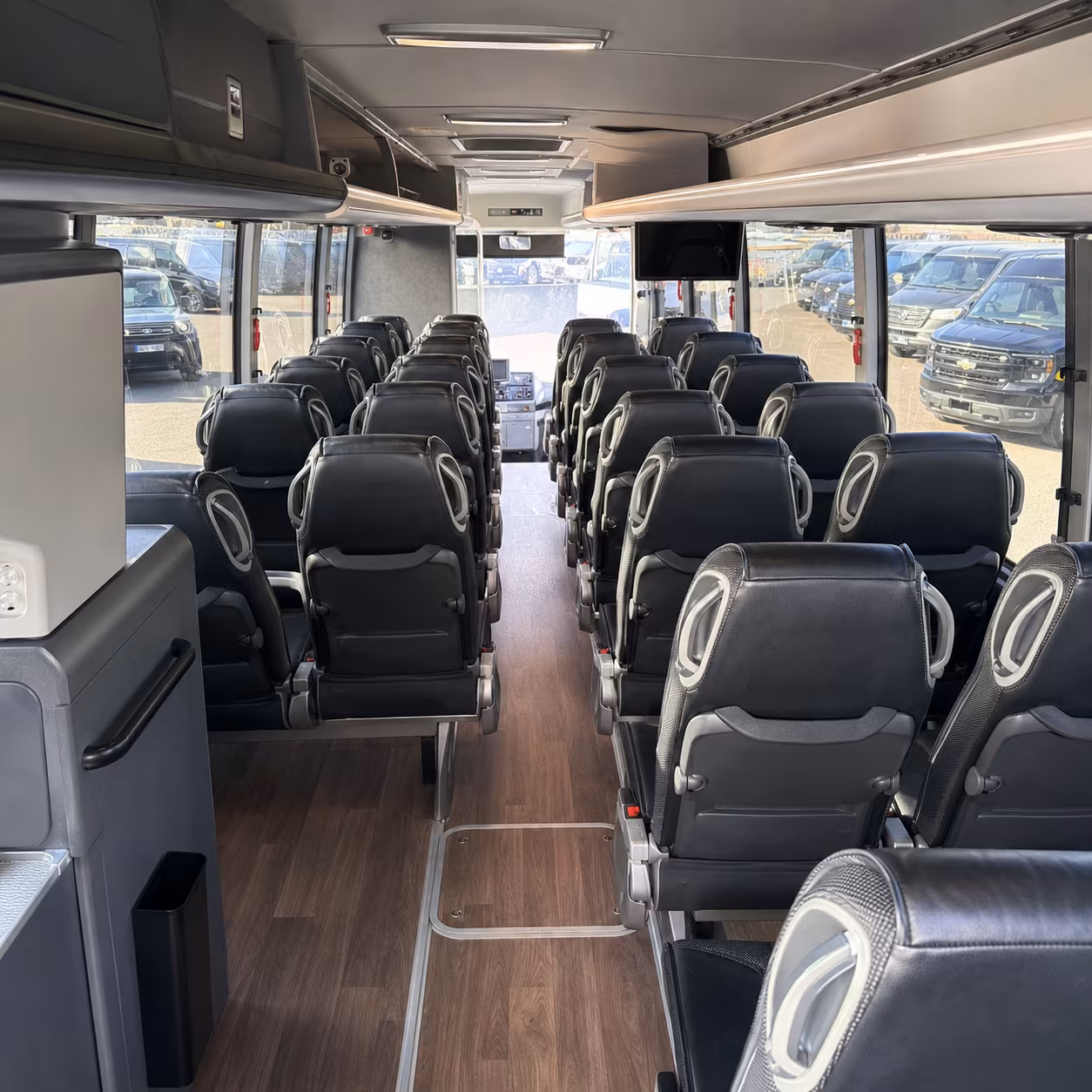 caldwell corporate event transportation onboard seating